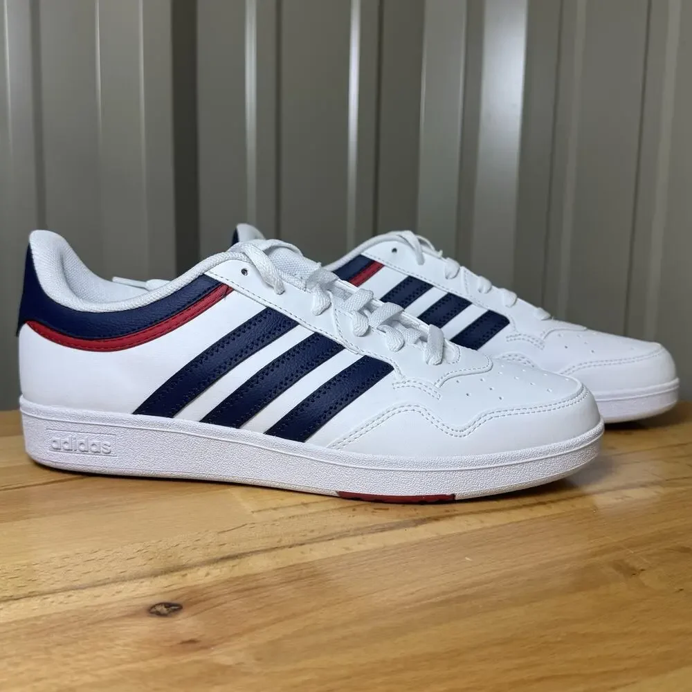 adidas Hoops 4.0 White Navy Red Men Size 9 Women Size 10 JQ9986 NIB